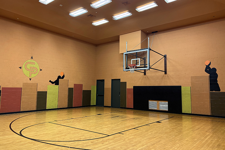 In-Door Half-Court Basketball/Sports Court